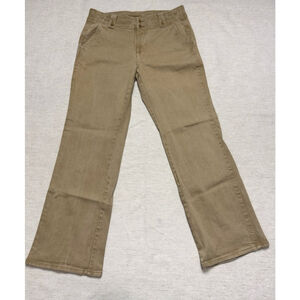 Sundance Women’s Tan Khaki straight leg pants size 12 outdoor western stretch